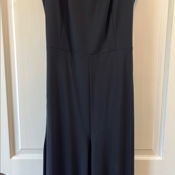 Ann Taylor Black Sleeveless Full Length Jumpsuit with Tie Waist - Size 4 - Picture 10 of 13